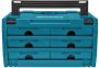 Makita Accessoires MAKSTOR 3.6 M-box Systainer met 6 laden 395x295x215 mm P-84333 - Thumbnail 2