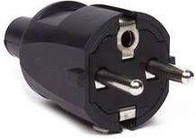 Mtools 000650 Stekker pvc ra zwart |