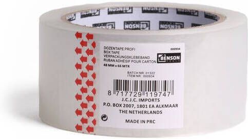 Mtools 000934 Dozentape transp. 66mtr x 48mm profi |