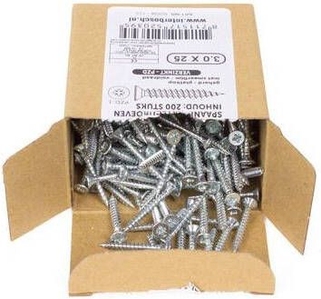 Mtools 001063 Spaanplaatschroef 3 0 x 25 mm |