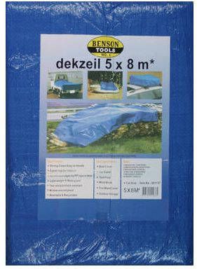 Mtools 001157 Dekzeil 5x8 mtr blauw |