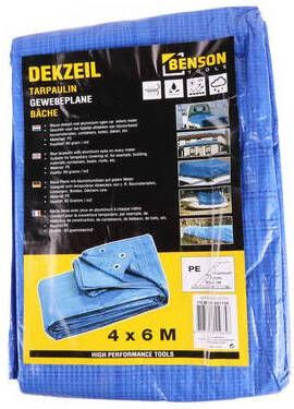 Mtools 001159 Dekzeil 4x6 mtr blauw |