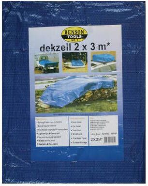 Mtools 001181 Dekzeil 2x3 mtr blauw |