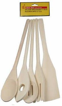 Mtools 001296 Saladeset kookgerei hout 5 dlg |