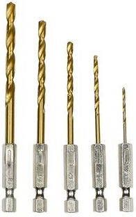 Mtools 001690 Boorset 5 dlg titanium bit 1 5 2 5 3 2 4 0 4 8 mm |
