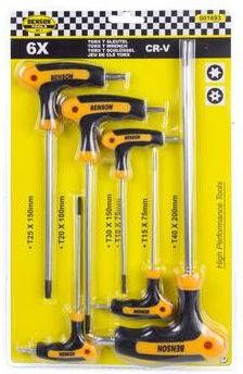 Mtools 001693 Torx t sleutelset 6 dlg |