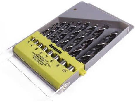 Mtools 001808 Boorset 8 dlg hout best buy cassette |