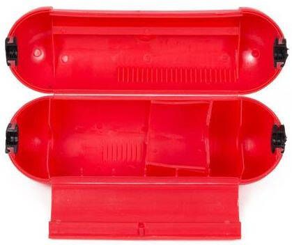 Mtools 001842 Stekkersafe veiligheidsbox rood |