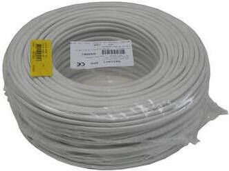 Mtools 002817 Stroomkabel rond 3 x 0 75 wit 100 mtr |