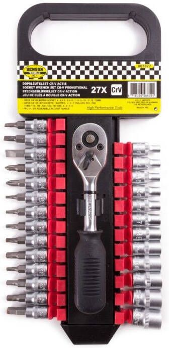 Mtools 007877 Dopsleutelset met bits Ratel 1 4" Hofftech |