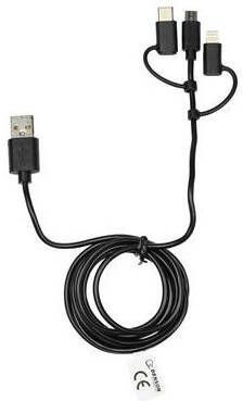 Mtools 013704 Autolader 2.4a usb 3-in-1 kabel 1.5 mtr 12-24v |