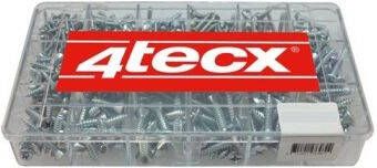 mtools 4tecx Assortiment plaatschroeven lenskop Phillips 488-delig verzinkt |