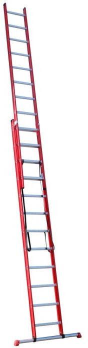mtools 4tecx Reformladder 2-delig aluminium 2 x 12 met stalen balk |