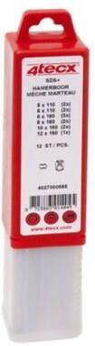 mtools 4tecx SDS+ hamerboor 2 snijder set 7-delig |