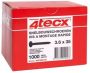 Mtools 4tecx Snelbouwschroef gefosfateerd fijn 3 6 x 45 1000 stuks | - Thumbnail 2