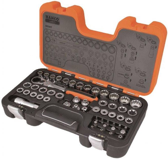 Mtools BAHCO COMPLETE DOORSTEEKDOPPENSET 53-DELIG |
