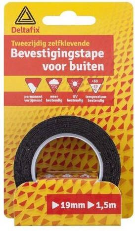 Mtools BEVESTIGINGSTAPE EXTRA STERK DUBBELZIJDIGE TAPE ZWART 1.5M. |