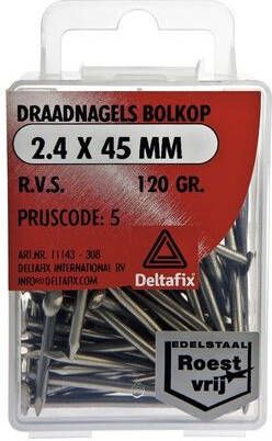 Mtools DRAADNAGELS BOLKOP MESSING 0.9X10 20 GR |