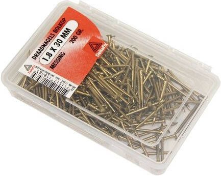 Mtools DRAADNAGELS BOLKOP MESSING 1.2X20 200 GR |