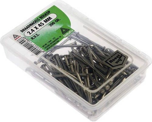 Mtools DRAADNAGELS BOLKOP R.V.S. 2.1X40 200 GR |