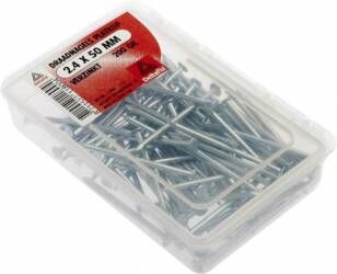 Mtools DRAADNAGELS PLATKOP VERZINKT 2.4X50 200 GR |