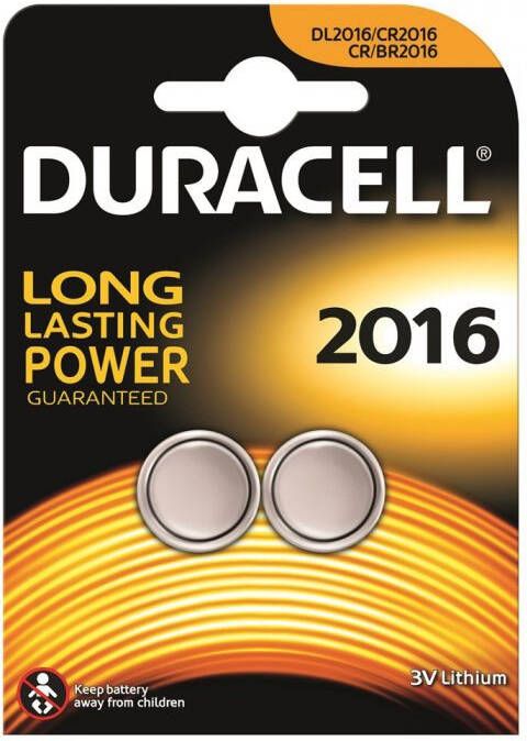 Mtools Duracell Knoopcelbatterijen 2016 2st. |