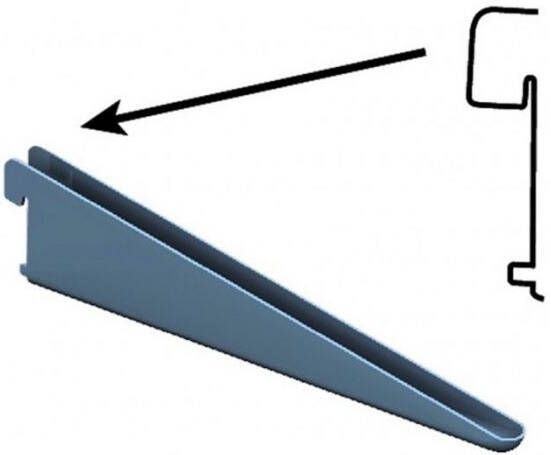 Mtools Drager Element dubbel 1-haaks sys 32 staal wit 22cm 10202-00019 |