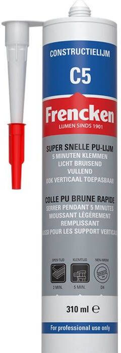 Mtools FRENCKEN Constructielijm C5 ko 310 ml |