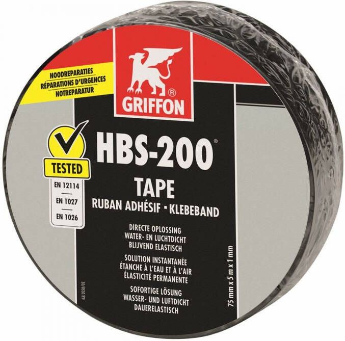 mtools Griffon HBS-200 Tape Rol 7 5 cm x 5 m NL FR DE |