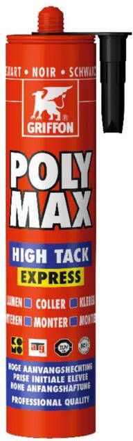 mtools Griffon Poly Max High Tack Express Zwart Koker 435 g NL FR DE |