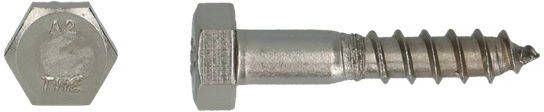 Pgb-Europe PGB-FASTENERS | Houtdraadbout DIN 571 Ø 12 0x120 A2 | 25 st 000571A00012001203
