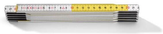 Mtools Hultafors Duimstok T59 Hout Wit Geel 2 meter 10 delen T59-2-10VG TR |