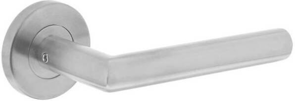 Mtools INTERSTEEL Deurkruk Hoek 90°op rozet 500 serie staal RVS |