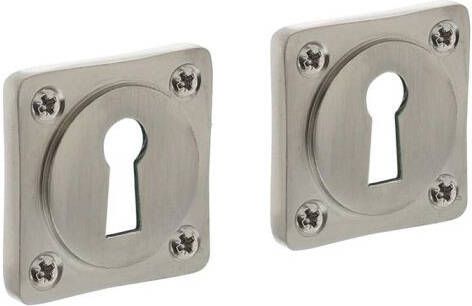 Mtools INTERSTEEL Sleutelplaatje vierkant basic nikkel mat |