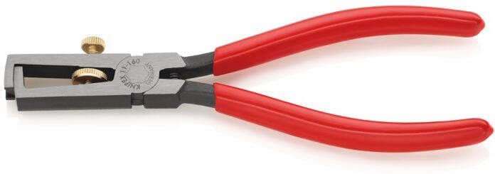 Knipex Afstriptang zwart geatramenteerd met kunststof bekleed 160 mm 1101160