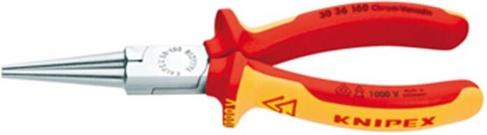 Knipex Langbektang verchroomd ge‹soleerd met meer-componentengrepen VDE-getest 160 mm 3036160