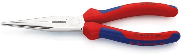 Knipex Platspitse tang met zijsnijder verchroomd 200 mm 2615200 - Foto 1
