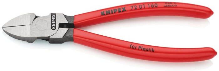Knipex Zijsnijtang voor kunststof | met kunststof bekleed | 160 mm 7201160