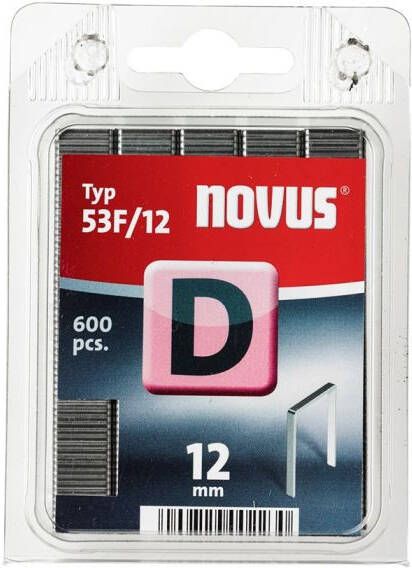 Novus Vlakdraad nieten D 53F 12mm | 600 stuks 042-0377