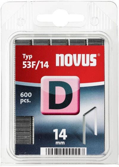 Novus Vlakdraad nieten D 53F 14mm | 600 stuks 042-0378