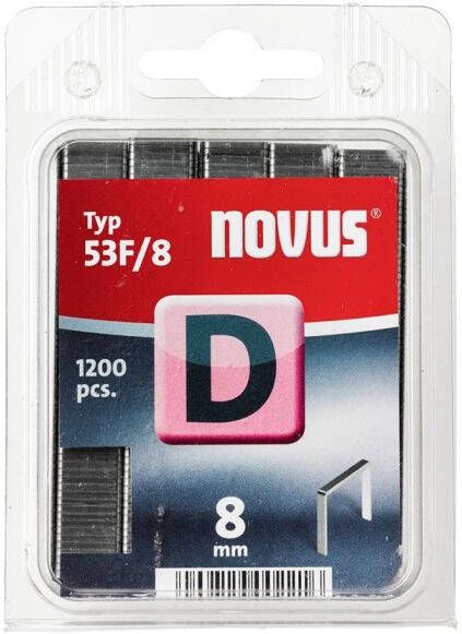Novus Vlakdraad nieten D 53F 8mm | 1200 stuks 042-0375