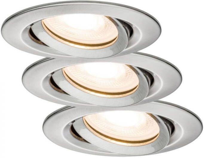 Mtools Paulmann LED Nova 3x7W zwenk IP65 staal GU10 O93 |