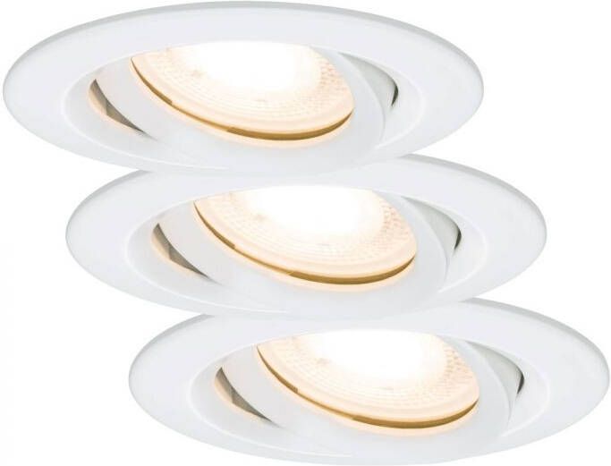 Mtools Paulmann LED Nova 3x7W zwenk IP65 wit GU10 O93mm |