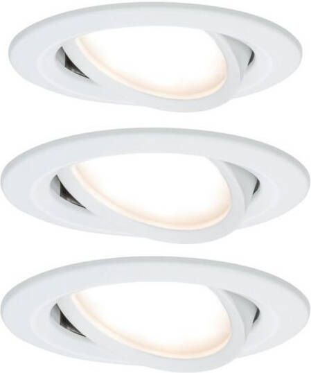 Mtools Paulmann Set Nova Coin rond zwenkbaar LED 3x6 5W |