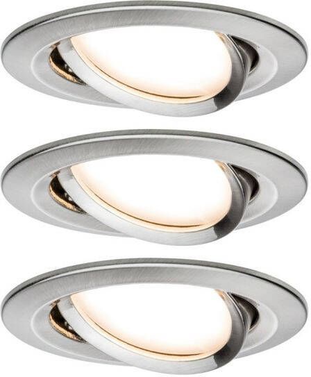 Mtools Paulmann Set Nova Coin rond zwenkbaar LED 3x6 5W |