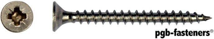 Pgb-Europe PGB-FASTENERS | Spaanplaatschroef A2 VZK-Z Ø 4 50x50 PGWVZVA00004500503 - Foto 2