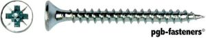 Pgb-Europe PGB-FASTENERS | Spaanplaatschroef VK-Z Ø 4 00x50 Zn | 200 st