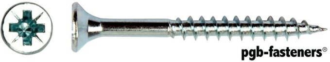 Pgb-Europe PGB-FASTENERS | Spaanplaatschroef VZK-Z Ø 5 00x80 Zn | 200 st PGWVZG001005000802