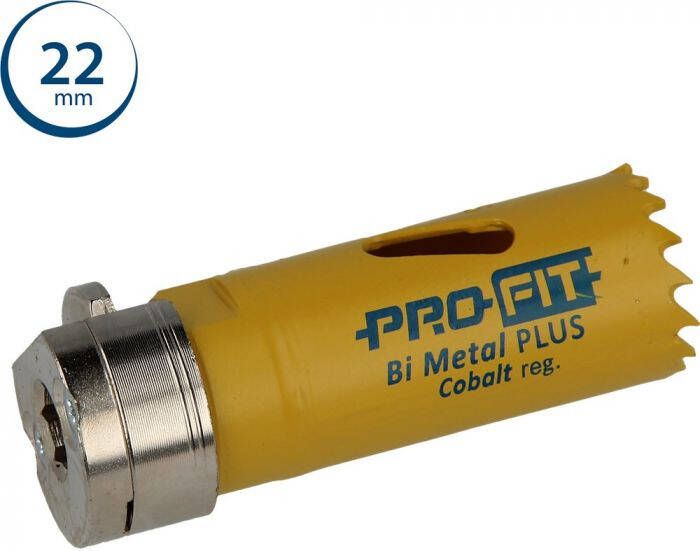 Mtools ProFit BiMetal PLUS gatzaag 22 mm met regelmatige vertanding. |