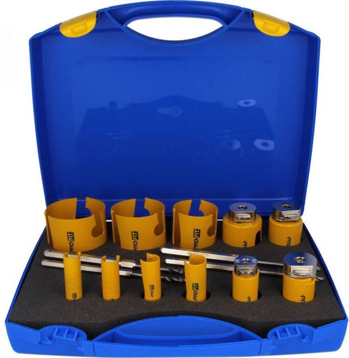 Mtools ProFit Multi Purpose gatzagenset 11 stuks 19-20-22-25-29-35-44-51-64-67-76 mm. |